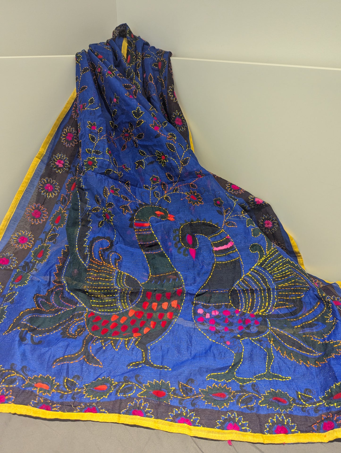 Threadwork Dupatta (peacock)