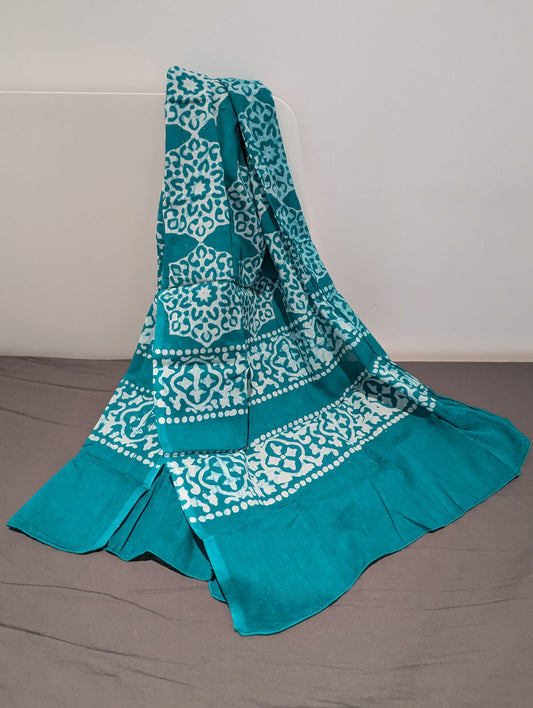 Batik Block Printed Cotton Scarf