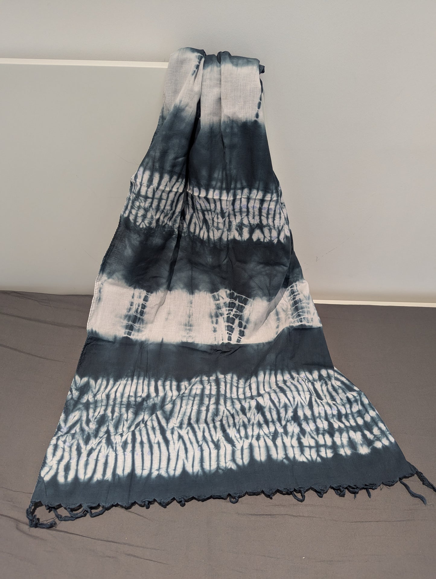 Shibori Tie-Dye Cotton Scarf